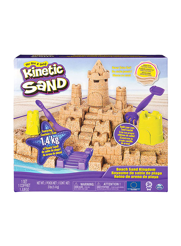 

Kinetic Sand Beach Sand Kingdom, 3lbs, Ages 3+