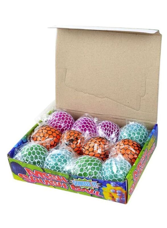 

Creative Squishy Mesh Ball Set, 12-Piece, Ages 6+, Multicolour