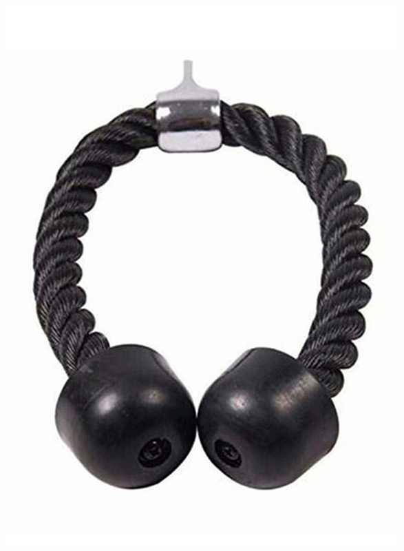 

Tricep Rope Abdominal Crunches Cable Gym Pull Rope, Black