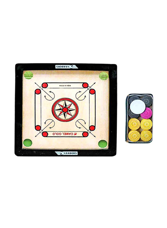 

Leaders Carrom Board with Coins, 30 x 30cm