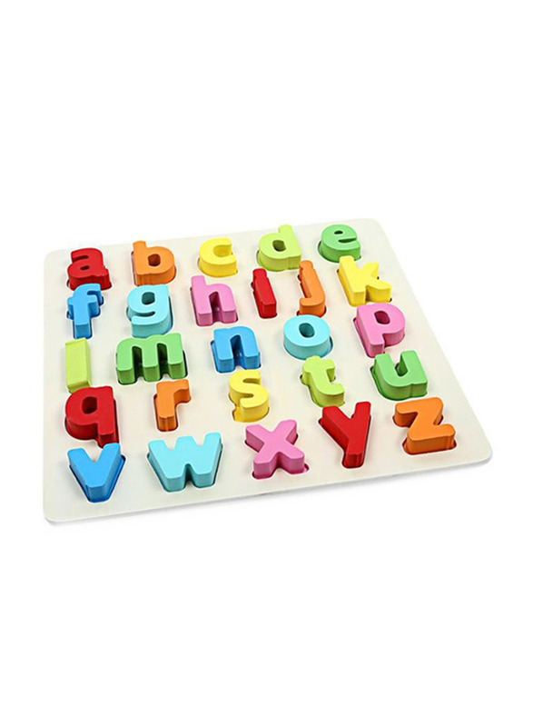 

Lower Case Alphabet Letters Wooden Puzzle Set, Multicolour