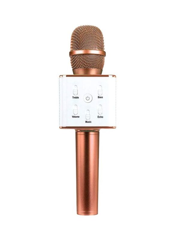 

Q7 Bluetooth Karaoke Speaker Microphone, Brown