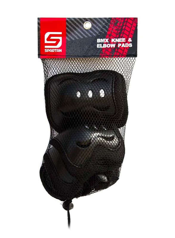 

Spartan Knee And Elbow Pads With Wrist Protective Set, Black