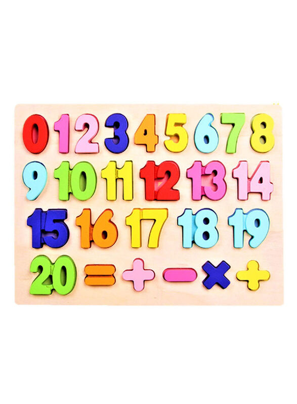 

Lazy Toddler Educational Wooden Alphabets and Number Board, Ages 2+