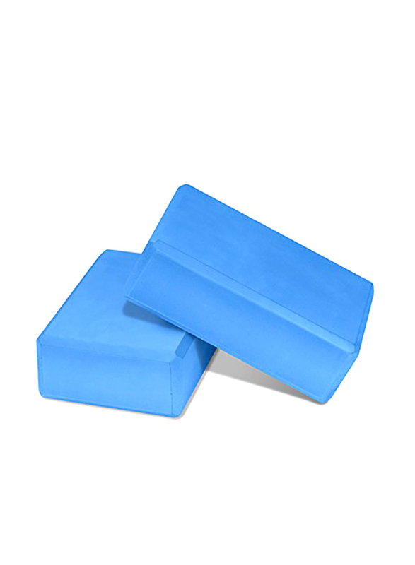 

MoKo Eva Foam Yoga Exercise Bricks, 2 Piece, 4347394642, Blue