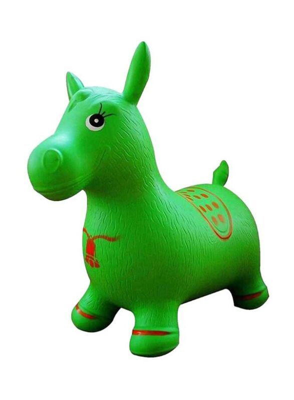 

Beauenty Toddler Ride On Jumping Horse Hopper Inflatable Toy, Ages 3+, Green/Red