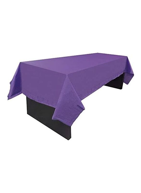 

Jam Paper Rectangular Paper Table Cover with Plastic Lining, Purple