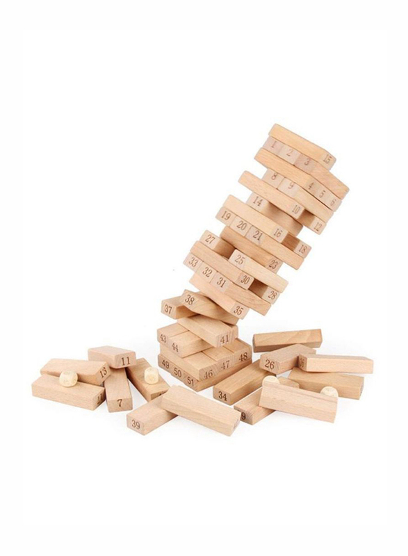 

Unique Wooden Domino Tower Set, 51 Pieces, Ages 3+