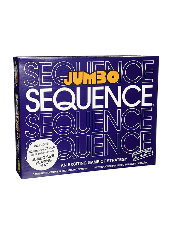 

Jumbo Sequence Board and Card Games Box with Party Funny Toy, 38.35 x 31.5 x 7.62cm