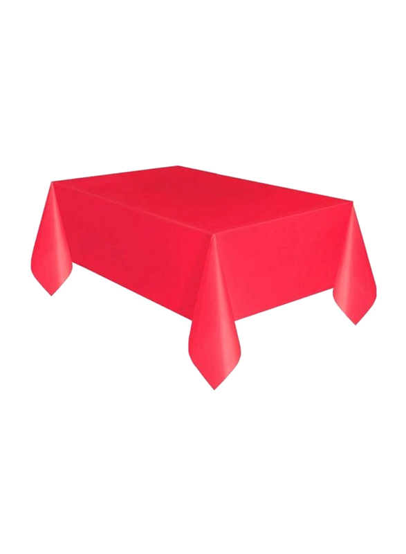 

Party Essentials 54 x 108-inch Plastic Rectangle Table Cover, 54108RD, Red