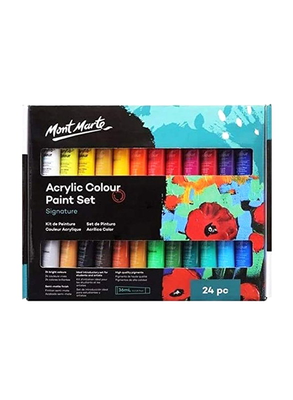 

Mont Marte Signature Acrylic Paint Set, 24 Piece, Multicolour