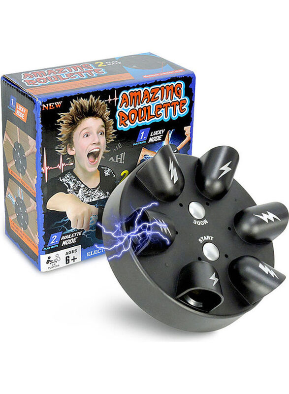

Amazing Roulette Mini Electric Shock Finger Party Game, Ages 6+, Black