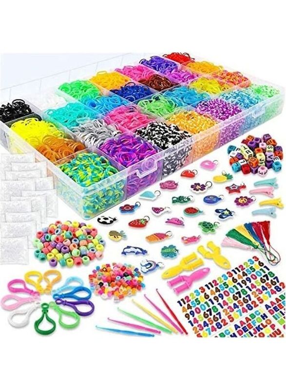 

Bracelet Making Kit, 12000-Piece, Ages 3+, Multicolour