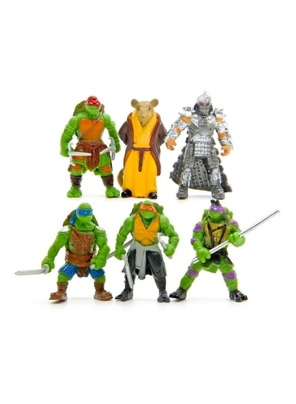 

Q Version Mutant Ninja Turtles Action Figure Toy, 6 Pieces, Ages 3+