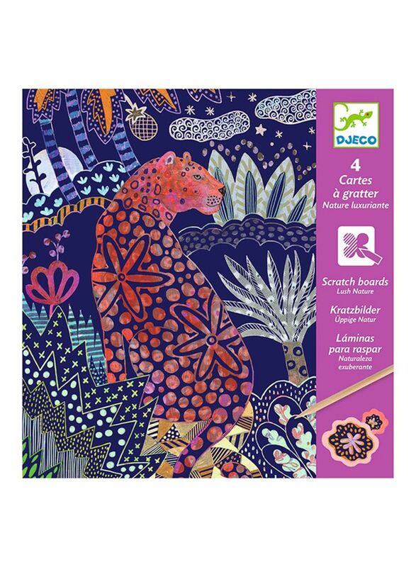 

Djeco Lush Nature Scratch Cards, Ages 7+, Multicolour