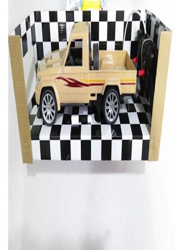 

Toyota Land Cruiser RC Toy Car, Ages 6+, Black/Beige/White