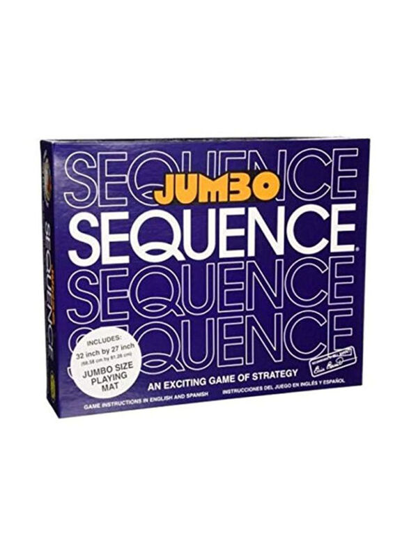 

Jumbo Sequence Strategic Board and Card Games, Ages 8+, Multicolour