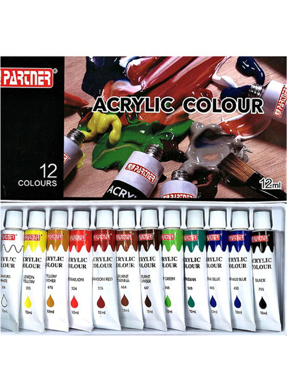 

Partner Acrylic Paint Tube Set, 12 Piece, Multicolour