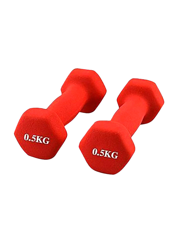 

Hanson De Pro Dumbbells Set, 2 x 1KG, Red