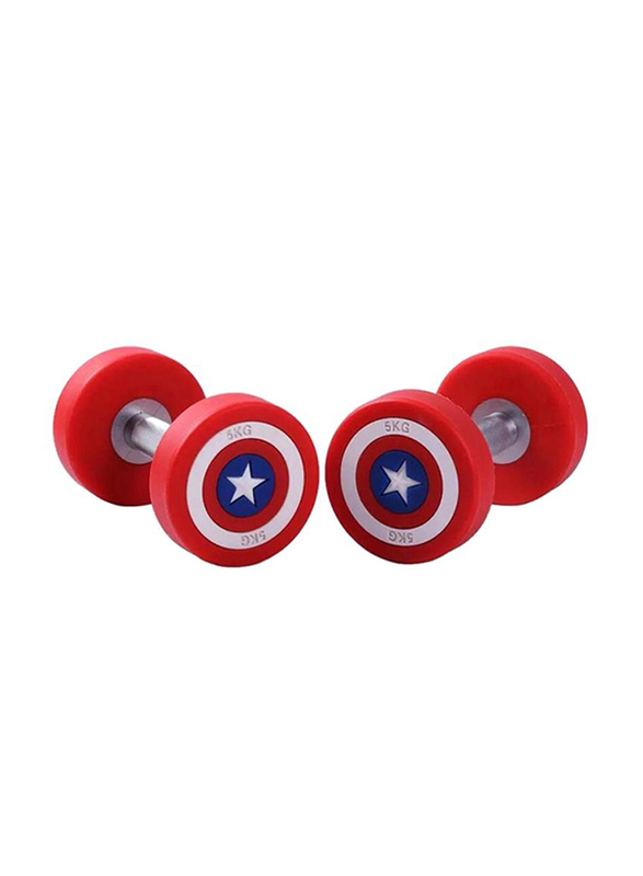 

Dumbbells Set, 2 Piece, 2 x 5KG, Red