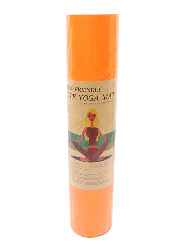 

TPE Single Layer Yoga Mat, Orange