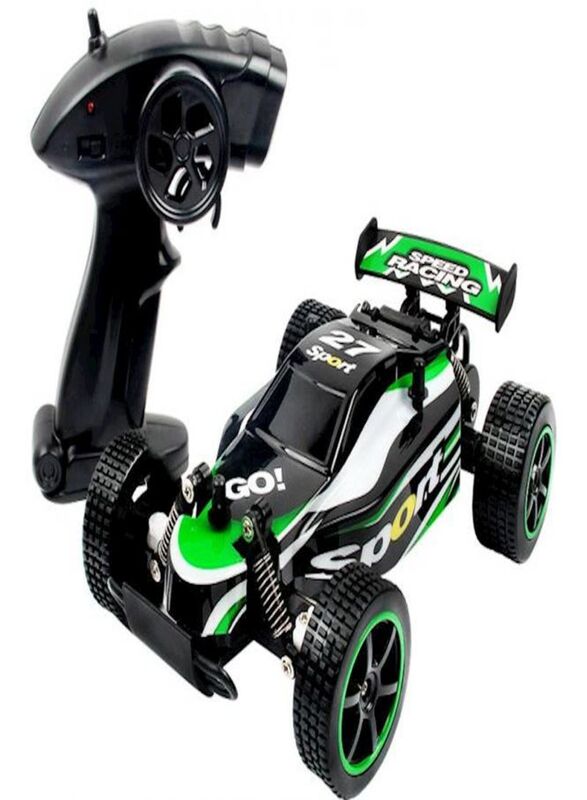 

27 Sport Speed Remote Controlled Racing Car, Ages 6+, Black/Green