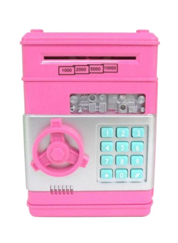 

Electronic Money Safe Piggy Bank, Ages 3+, Pink