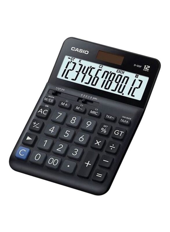 

Casio 12-Digits Office Calculator, D-120F-W-DP, Black
