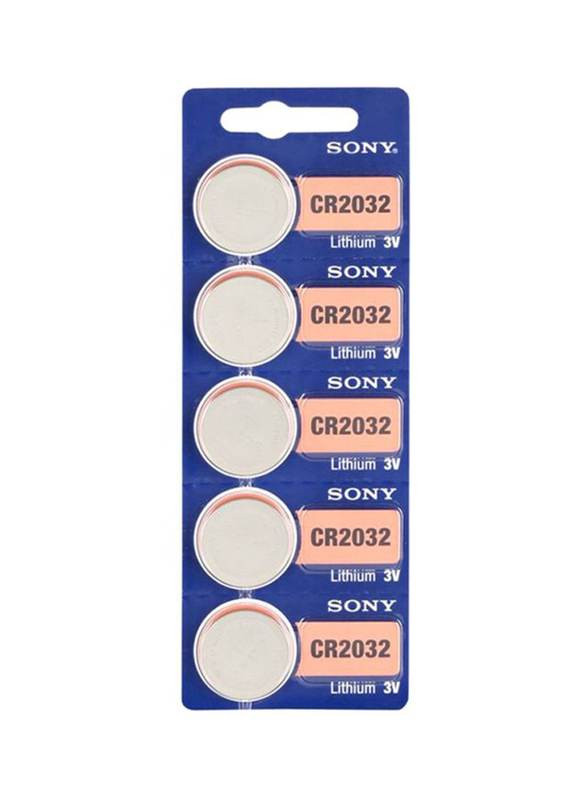 

Sony Lithium Coin Battery, 5-Pieces, Silver