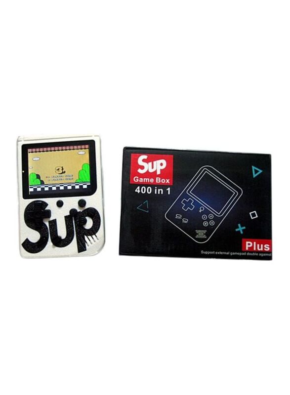 

Sup Retro Portable Mini Handheld Game Console, With 400 Games, White/Black
