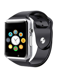 A1 Sport Wrist Smartwatch with Pedometer Sleep Monitor, Black/Silver