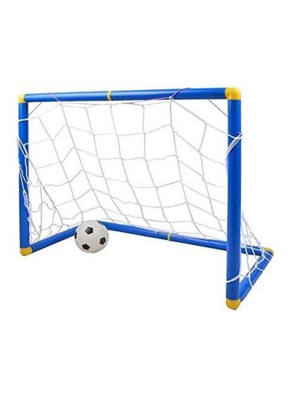 

Classic Indoor & Outdoor Inflatable Football Barpost with Net Playset for Kids, Blue