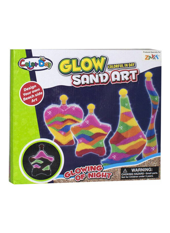 

Color Day Glow Sand Art Glowing Of Night, Ages 3+, Multicolour