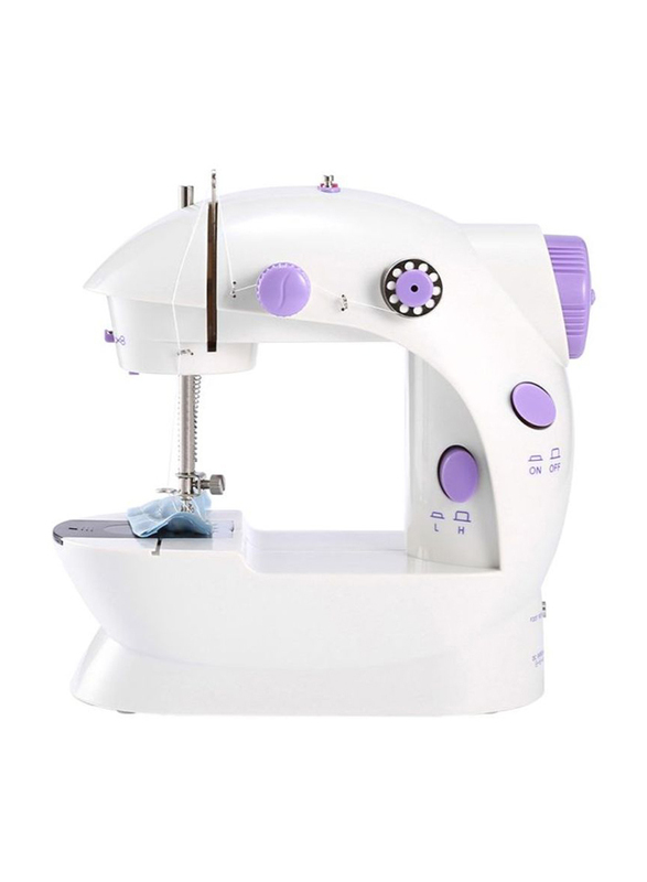 

Portable Electric Sewing Machine, 20-LU, White/Purple