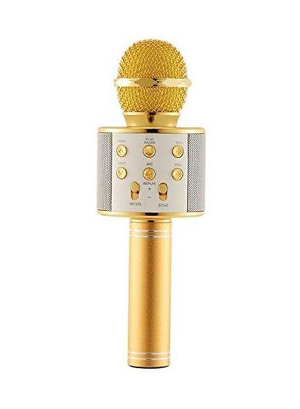 

Karaoke Mic Bluetooth Speaker, Gold