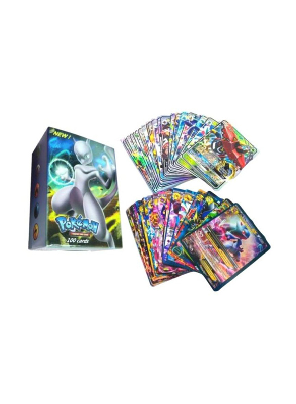 

100-Piece Assorted Pokemon Card Game, 7 x 5 x 7cm