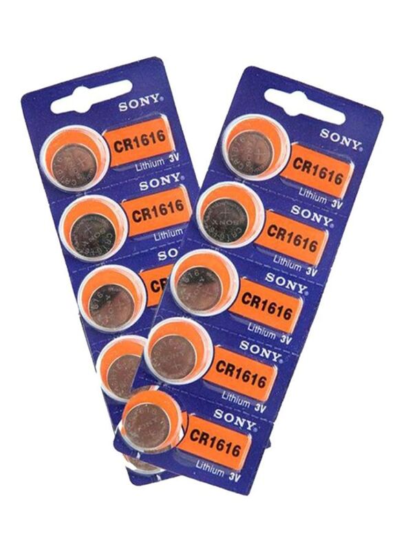 

Sony 3V Lithium Battery Set, 10 Piece, Silver