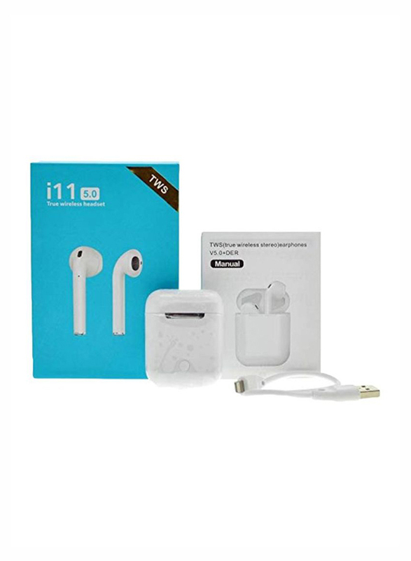 

TWS Wireless /Bluetooth In-Ear Earbud, i11, White