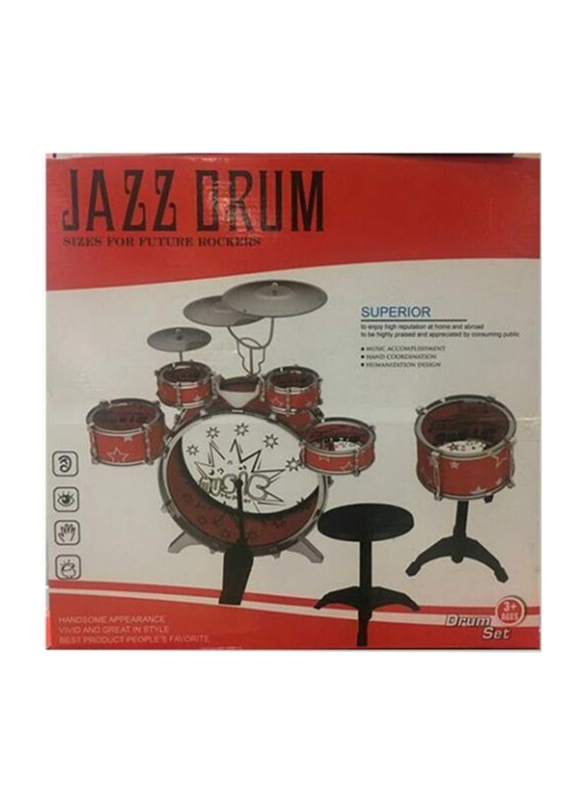 

Musical Play Set Jazz Drum Set for Kids, Multicolour