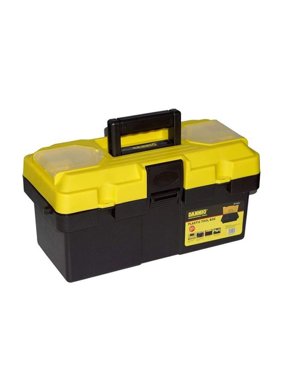 

Dannio 19 inch Plastic Tool Box with Handle, 8819, Black/Yellow