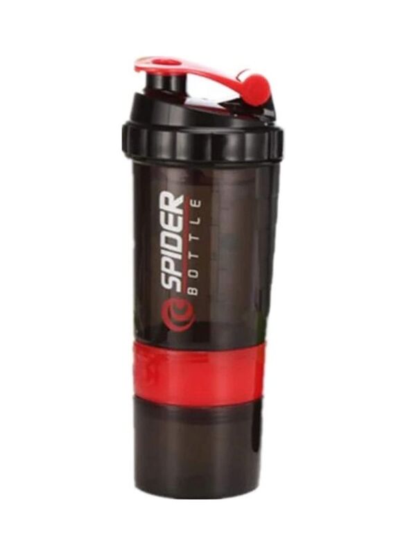 

Lifetop 500ml Spider Protein Shaker Water Bottle, Red