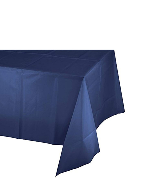

Creative Converting 12-Piece Plastic Table Cover, Blue