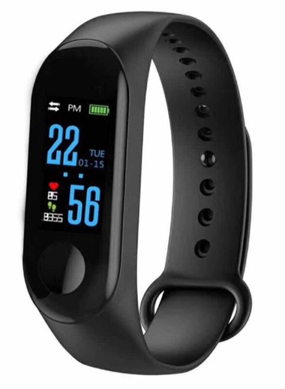 

Bakeey M3 Band Big Touch Screen Heart Rate Fitness Tracker, Black