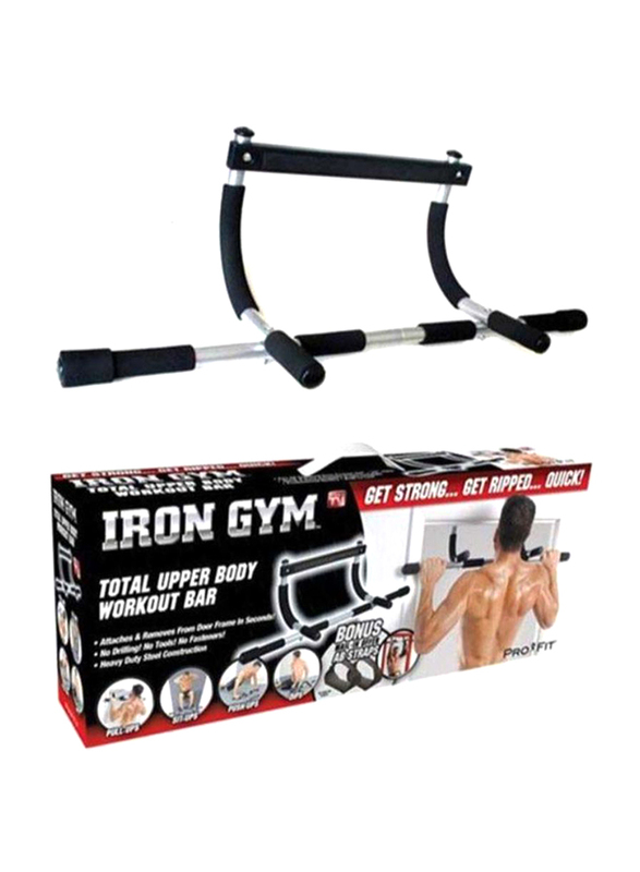 

Iron Gym Upper Body Workout Bar, Black/Silver