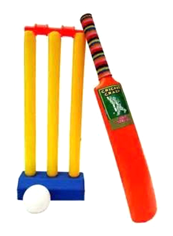 

Well Play Plastic Cricket Bat and Ball Set, WP-108, 3 Pieces, Ages 5+