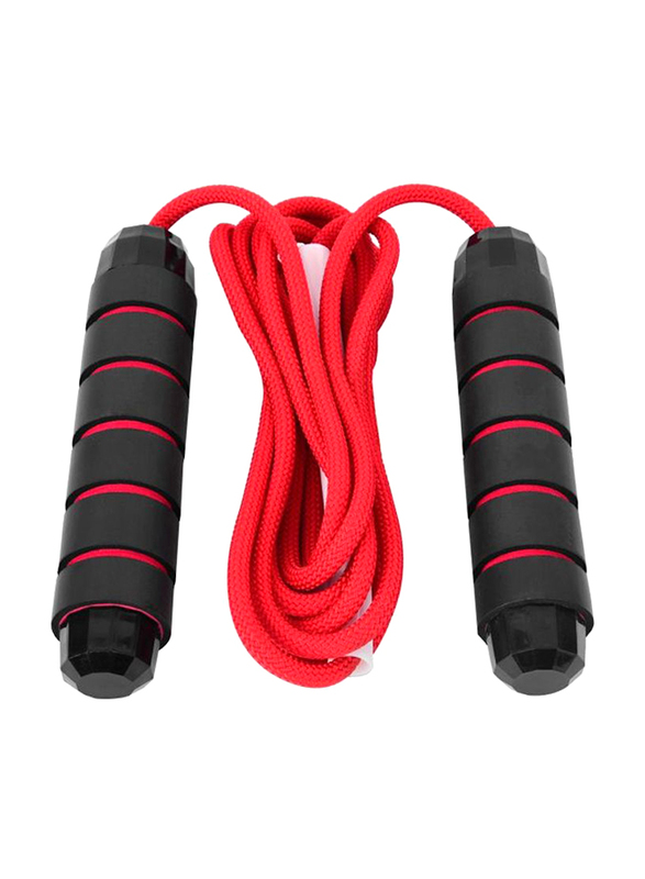 

Tomshoo Adjustable Skipping Rope, 9.8ft, Red/Black