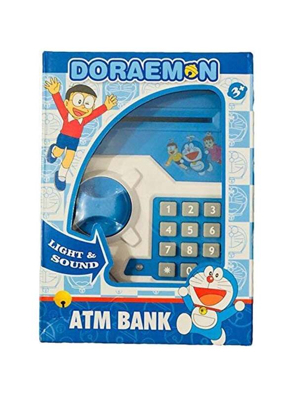 

Doraemon Electronic Piggy Bank, Assorted Colours, Ages 3+