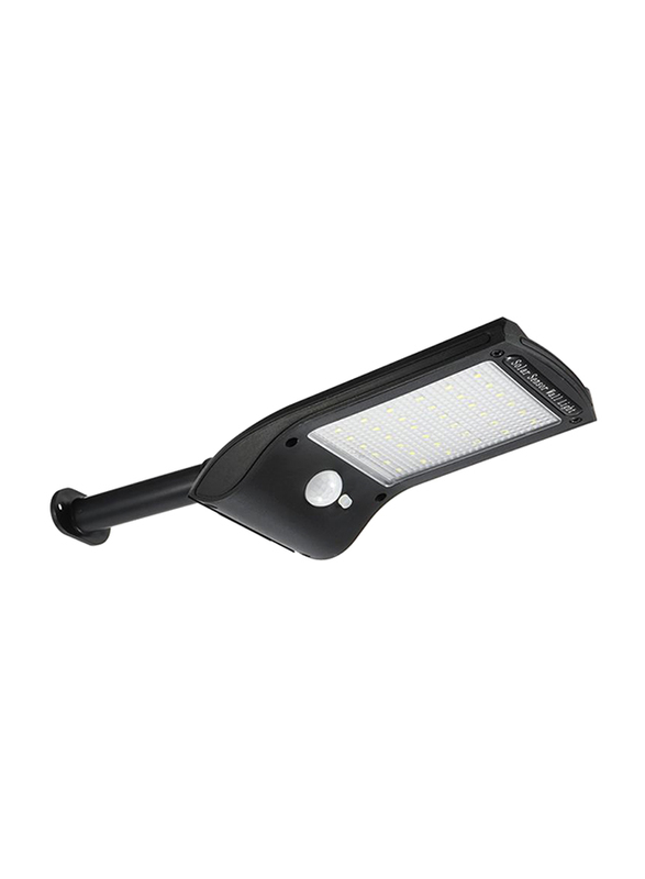 

Powered LED Solar Wall Light with Remote Control, 48 Pieces, Black