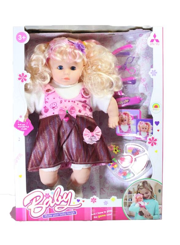 

Jin Yu Battery Operated Fashion Doll Set with Music In Window Box, Ages 3+