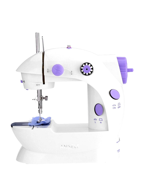 

Mini Portable Handheld Sewing Machine, E11580UK, White/Purple